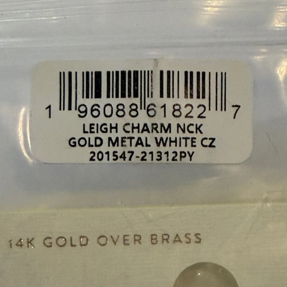 Kendra Scott Gold Leigh Charm Necklace/NWT - Picture 8 of 8